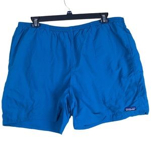 Patagonia Baggies Blue Lined Swim Shorts Nylon 3 Pockets Mens Sz XXL 6.5” Inseam